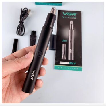 Триммеры: ✂️ триммер для носа, ушей и бровей vgr v-615 2 в 1 🔌 питание — 7