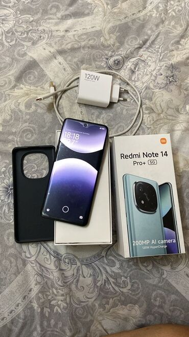 редми ноте 14 про плюс: Redmi, Redmi Note 14 Pro Plus, Колдонулган, 256 ГБ, түсү - Кара