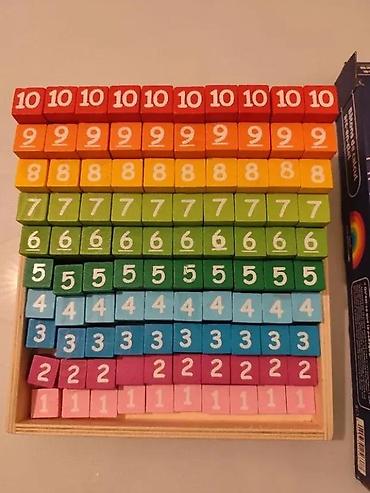 Kocke za decu: Playtive Rainbow Counting Blocks – Montessori edukativna igra - Set — 6