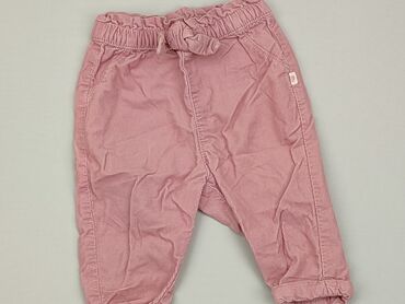 Materiałowe: Niemowlęce spodnie materiałowe, 3-6 m, 62-68 cm, H&M, stan - Dobry