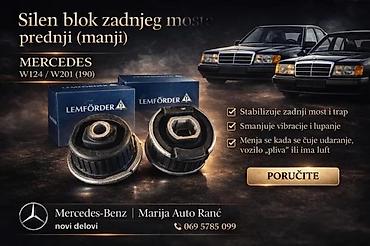 SILEN BLOK MERCEDES 124 190 ZADNJEG MOSTA TRAPA OPTIMAL PRED | silen