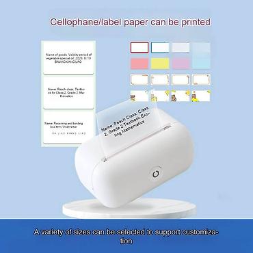 buklet capı: XBOSS L2 Mini Etiket Printeri – Simsiz, Portativ Termal Yazıcı 🔹 XBOSS — 5