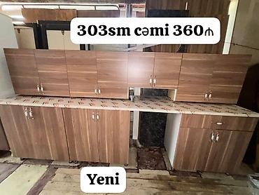 Кухонные гарнитуры: *YENİ Metbex mebeli SATILIR*‼️ Hazır əldədir Qiymet 360 manat Olcusu — 1