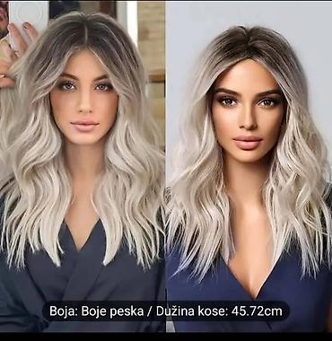 Perike i klipse: Perike – više modela i dužina - Tip: ženske modne perike sa dugim — 60