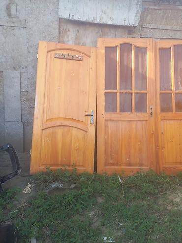 gul agac: Taxta qapılar dəsti - Material: təbii ağac (laklanmış), isti bal — 1