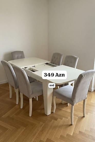 Qonaq otağı üçün, İşlənmiş, Kvadrat masa, 6 stul lalafo.az -da Qonaq otağı üçün, İşlənmiş, Kvadrat masa, 6 stul