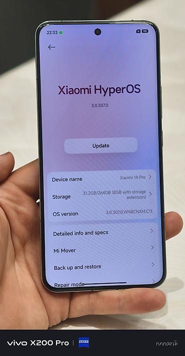 a 23: Xiaomi, 14 Pro, Б/у, 256 ГБ, цвет - Зеленый, 2 SIM — 2