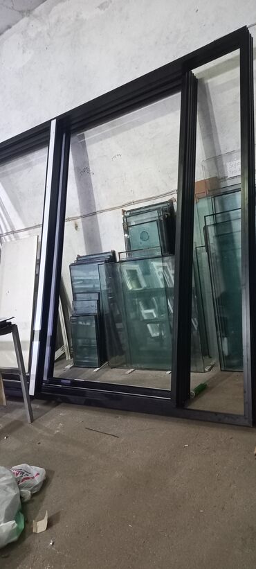 Plastik pəncərələr: Yeni İkiqat şüşə paketi Plastik pəncərə, Еni: 350 sm, Uzunluğu: 300 sm, Pulsuz quraşdırma — 18