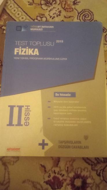 abadoklar 2019: Məhsul: “Test Toplusu – Fizika, II hissə (2019)” Nəşriyyat: Dövlət — 1