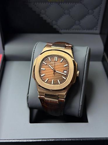 Наручные часы: Patek Philippe Nautilus avtomatik kişi qol saatı - Korpus: qızılı — 2