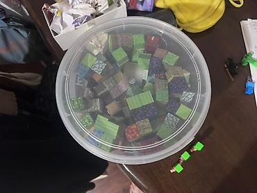 Наборы для рисования: Набор строительных кубиков в стиле Minecraft в ведёрке - Большое — 3