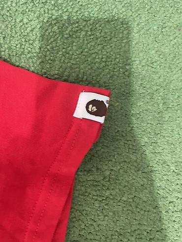 Эркектер кийими: Футболка A Bathing Ape (BAPE) красная, размер XL. - Материал: плотный — 3
