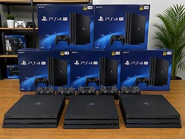 plastation klub: Sony PlayStation 4 Pro – 1TB (Jet Black) Butun mehsullar qutuda — 1