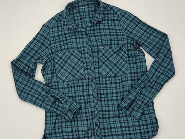 springfield koszula: Koszula 16 lat, stan - Zadowalający, wzór - Kratka, kolor - Zielony