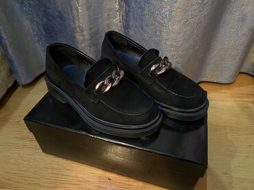 туфли чёрные замшевые: Туфли 37.5