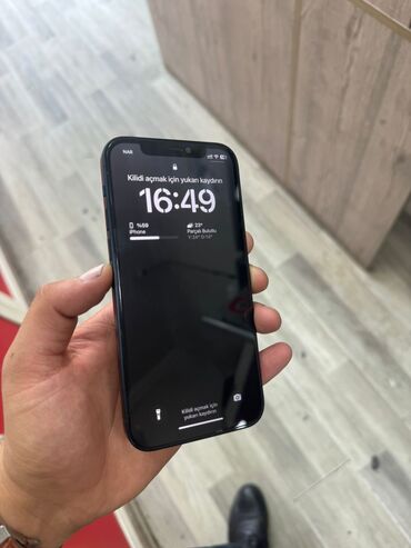 iphone 12 ekran: IPhone 12, 64 GB, Qara, Face ID