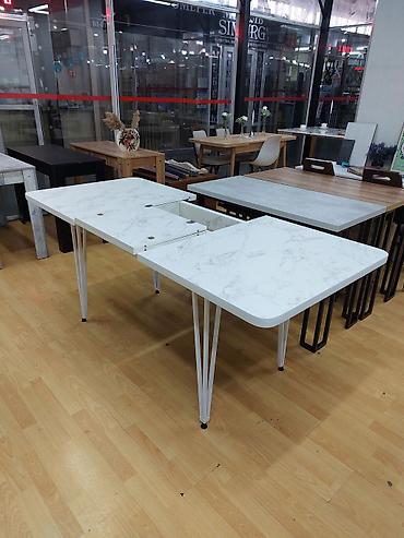 study table: Обеденный стол "Бабочка"
Длина 130/180 см
Ширина 80 см
Высота 77 см — 5