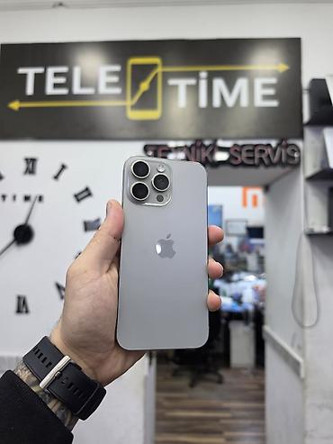 IPhone 15 Pro Max, 256 GB, Natural Titanium, Zəmanət, Simsiz şarj, Face ID lalafo.az -da IPhone 15 Pro Max, 256 GB, Natural Titanium, Zəmanət, Simsiz şarj, Face ID
