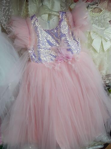 Платья: Детское платье, цвет - Розовый, Новый — 5