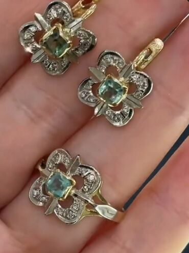кольцо с бриллиантом бишкек цена: Бриллиантовый шикарный комплект из жёлтого золота 750 пробы с
