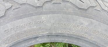 bmw r19 diski: BFGoodrich All-Terrain T/A KO2 təkər - Ölçü: LT265/65 R17 - Yük/sürət — 4