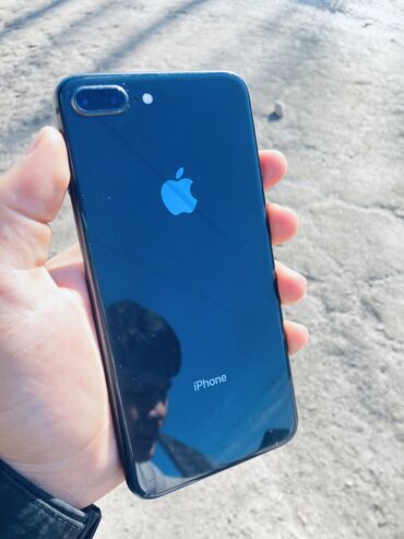 Apple iPhone: IPhone 8 Plus, Б/у, 64 ГБ, Black Titanium, Чехол, 73 % — 13