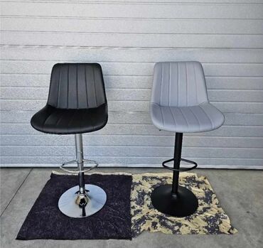 Stolice: Nove moderne barske stolice Hromirana baza, postolje sa gasnim liftom — 9