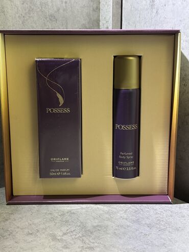 qarin ve bel piylerini eritmek: Posses parfum dəsti. Parfum və bədən spreyi