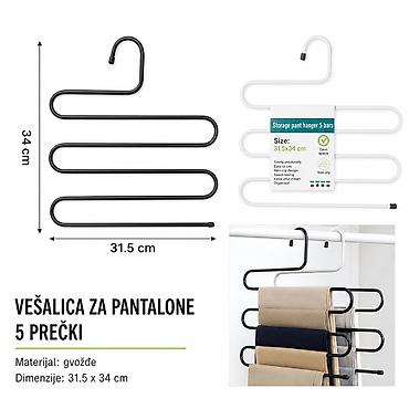 KMT 5 nivoa vešalica za pantalone 5403452 Praktična vešalica sa 5