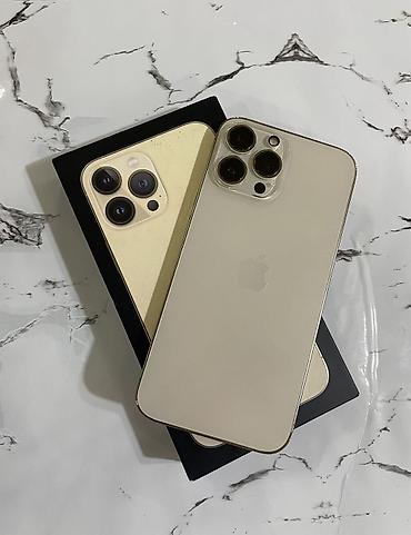 IPhone 13 Pro Max, Б/у, 256 ГБ, Matte Gold, Чехол, 79 %