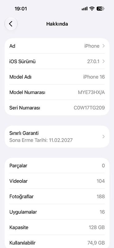 ucuz telefonlar irsad: IPhone 16, 128 GB, Qara, Zəmanət — 4