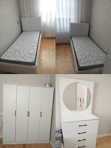 gənc oda: Oğlan və qız üçün, İşlənmiş, 2 təknəfərlik çarpayı, Dolab, Termo — 1
