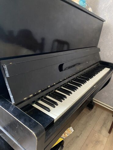 профессиональные музыкальные инструменты: Upright piano – klassik qara rəngdə, parlaq lak örtüklü korpus. 88