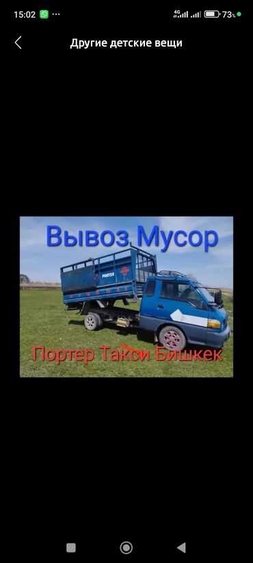 Портер, грузовые перевозки: Портер, Вывоз строй мусора, с грузчиком