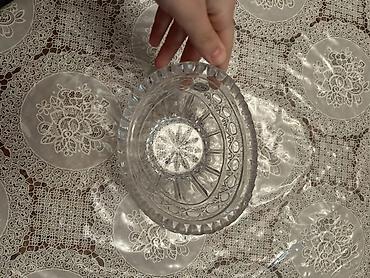 xonca konfeti: Kəsimli şüşə/qədimi üslubda kristal qab - Material: qalın — 1