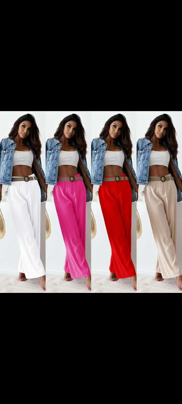 lidl lanene pantalone: One size, High rise, Palazzo