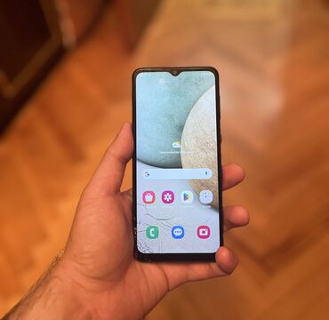ikinci el redmi note 12: Samsung Galaxy A12, 32 GB, rəng - Qara, Sensor, İki sim kartlı