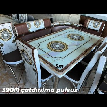 metbex masalari: 🇹🇷Türk istehsalı Möhtəşəm ✨✨ Kuxna üçün stol stul dəsti 2 stul 1