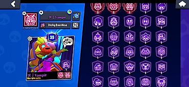 Другое: Brawl Stars oyun hesabı - Profil: Vampir (35-ci səviyyə profil — 2