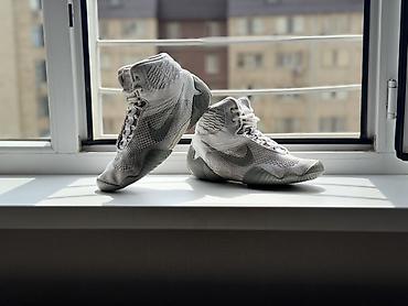 борцовки 42: Мужские кроссовки, 42, 42.5, Nike, Б/у, цвет - Серый, Самовывоз, Платная доставка — 4