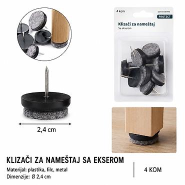 KMT Injekcioni plastični čavli za filc 2208231 Opis: - Injekcioni