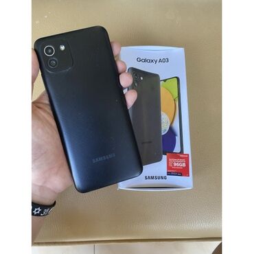 Samsung: Samsung Galaxy A03, 64 GB, rəng - Qara