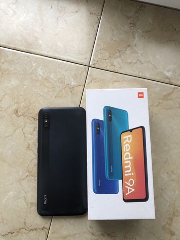 Xiaomi, Redmi 9A, Б/у, 32 ГБ, цвет - Черный, 2 SIM