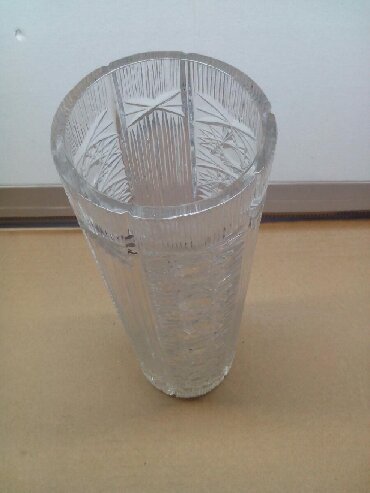 Вазы: Хрустальная ваза,высота 27 см,СССР