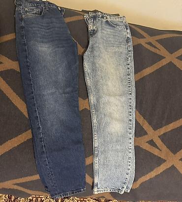 Kişi geyimləri: Iki cüt klassik denim cins şalvar dəsti. ikisi de baha alini. ikisin — 1
