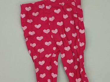 legginsy sportowe z sercem na pupie: Legginsy, F&F, 6-9 m, stan - Bardzo dobry