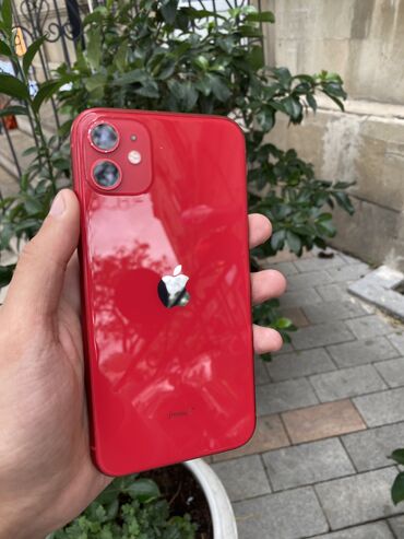 iphon 11 ikinci el: IPhone 11, 64 ГБ, Красный, Гарантия, Беспроводная зарядка, С документами