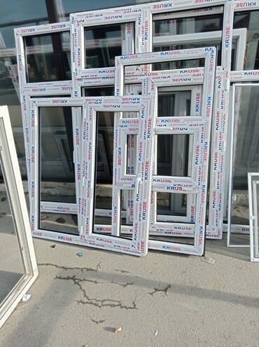 aluminium qapi pencere: Пластиковая дверь, Новый, C гарантией, Платная установка
