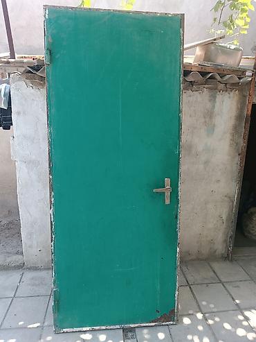şeyf qapi: Metall qapı – yaşıl rəngli, təktaxtalı - Material: möhkəm metal lövhə — 1