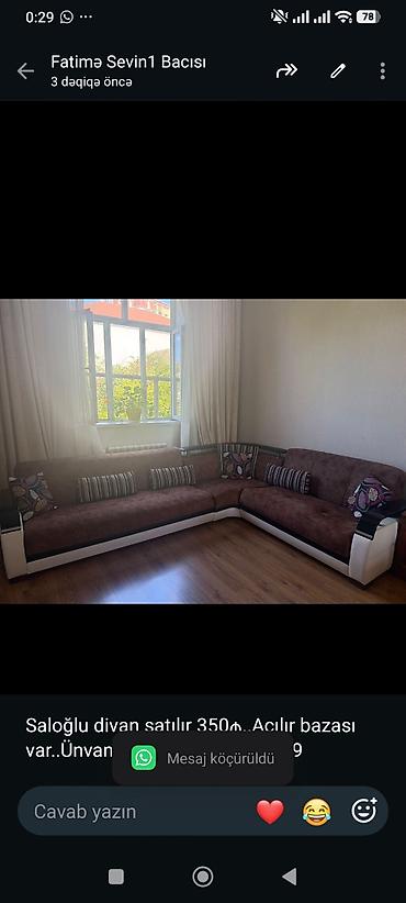 Saloğlu divan satılır 350₼. Açılır bazası var. Ünvan lalafo.az -da Saloğlu divan satılır 350₼. Açılır bazası var. Ünvan